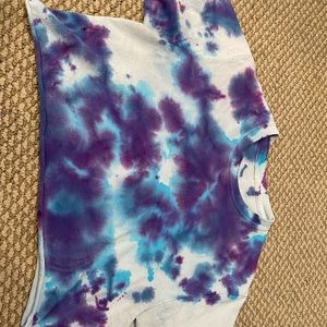 Homemade tie dye croptop:)